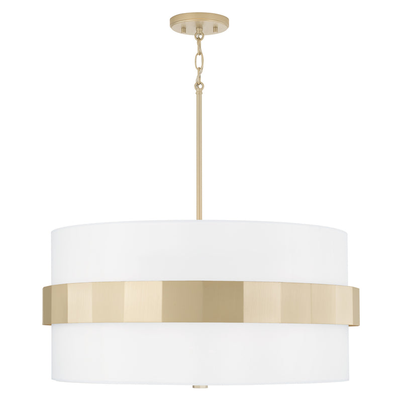 Capital Lighting 346241SF Sutton Four Light Pendant, Soft Gold Main Image.jpg