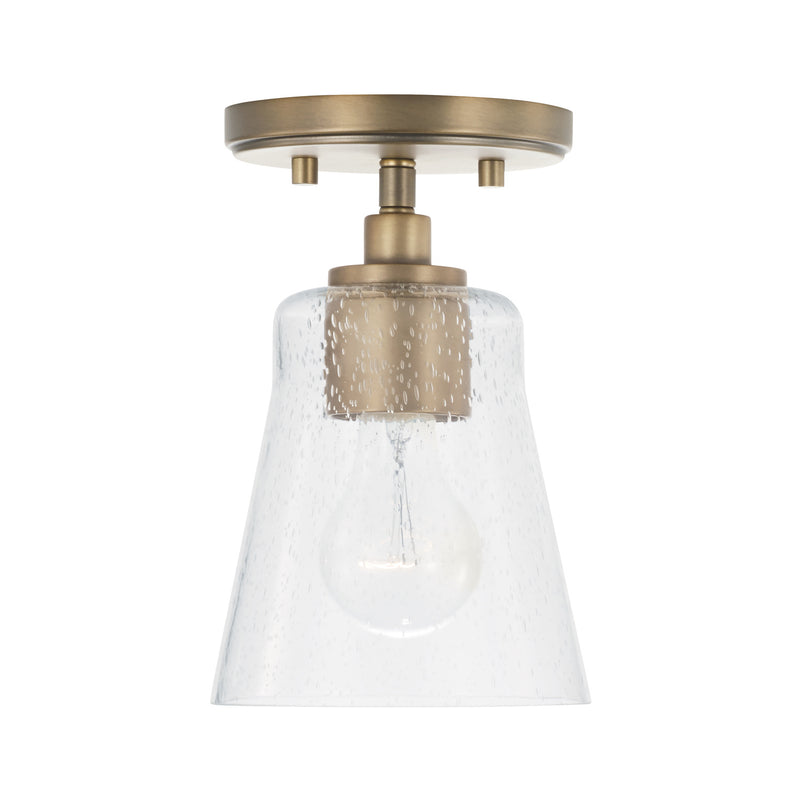 Capital Lighting 346911AD-533 Baker One Light Pendant, Aged Brass Main Image.jpg