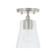 Capital Lighting 346911BN-533 Baker One Light Pendant, Brushed Nickel Main Image.jpg