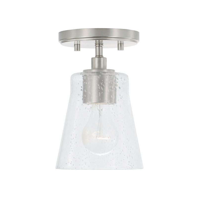 Capital Lighting 346911BN-533 Baker One Light Pendant, Brushed Nickel Main Image.jpg