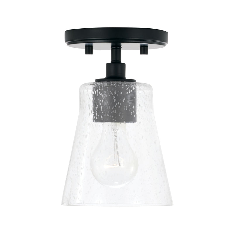 Capital Lighting 346911MB-533 Baker One Light Pendant, Matte Black Main Image.jpg