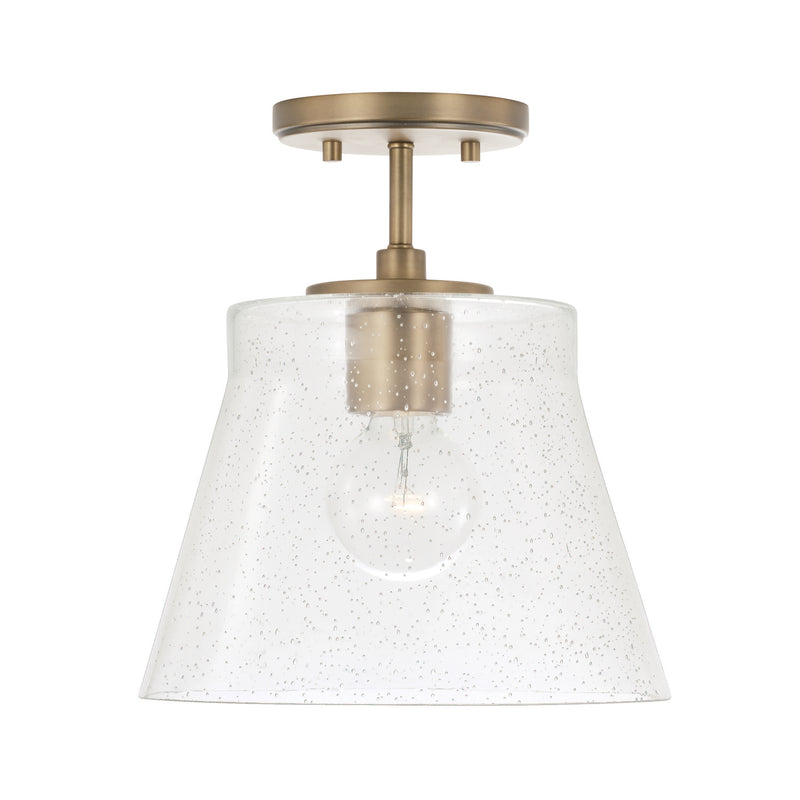 Capital Lighting 346912AD Baker One Light Pendant, Aged Brass Main Image.jpg