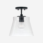 Capital Lighting 346912MB Baker One Light Pendant, Matte Black Main Image.jpg