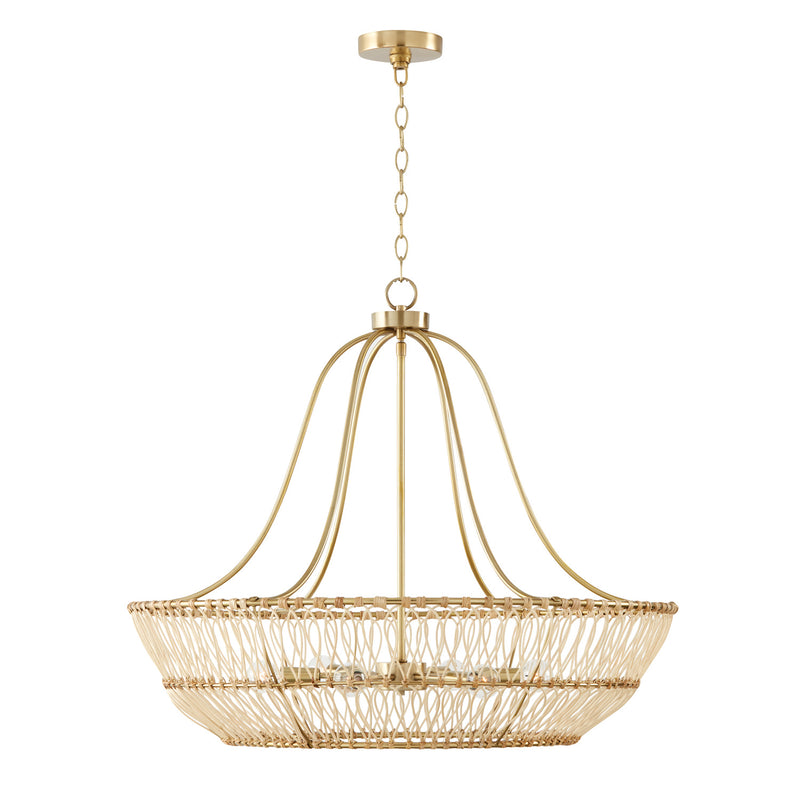 Capital Lighting 444161MA Wren Six Light Chandelier, Matte Brass Main Image.jpg