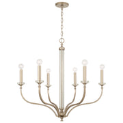 Capital Lighting 444861BS Breigh Six Light Chandelier, Brushed Champagne Main Image.jpg