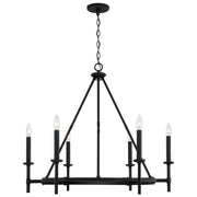Capital Lighting 445261IH Ogden Six Light Chandelier, Brushed Black Iron Main Image.jpg