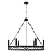 Capital Lighting 445761MB Avery Six Light Chandelier, Matte Black Main Image.jpg