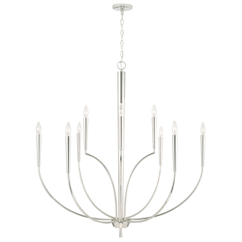 Capital Lighting 445901PN Holden Ten Light Chandelier, Polished Nickel Main Image.jpg