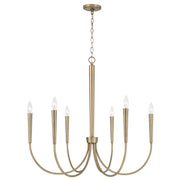 Capital Lighting 445961AD Holden Six Light Chandelier, Aged Brass Main Image.jpg
