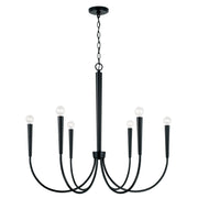 Capital Lighting 445961MB Holden Six Light Chandelier, Matte Black Main Image.jpg
