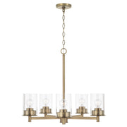Capital Lighting 446851AD-532 Mason Five Light Chandelier, Aged Brass Main Image.jpg