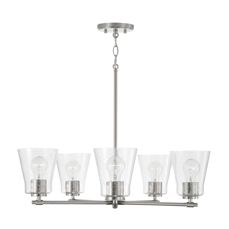 Capital Lighting 446951BN-533 Baker Five Light Chandelier, Brushed Nickel Main Image.jpg