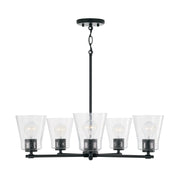 Capital Lighting 446951MB-533 Baker Five Light Chandelier, Matte Black Main Image.jpg