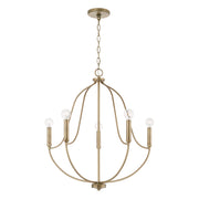 Capital Lighting 447051AD Madison Five Light Chandelier, Aged Brass Main Image.jpg
