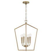 Capital Lighting 545941AD Holden Four Light Foyer Pendant, Aged Brass Main Image.jpg