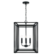 Capital Lighting 546041MB Lennon Four Light Foyer Pendant, Matte Black Main Image.jpg