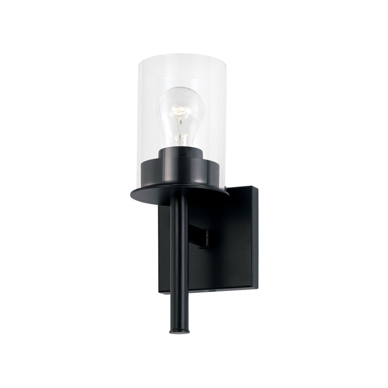 Capital Lighting 646811MB-532 Mason One Light Wall Sconce, Matte Black Main Image.jpg