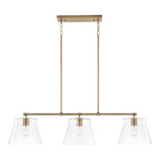 Capital Lighting 846931AD Baker Three Light Island Pendant, Aged Brass Main Image.jpg