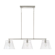 Capital Lighting 846931BN Baker Three Light Island Pendant, Brushed Nickel Main Image.jpg
