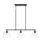 Capital Lighting 846931MB Baker Three Light Island Pendant, Matte Black Main Image.jpg