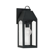 Capital Lighting 946311BK Burton One Light Outdoor Wall Lantern, Black Main Image.jpg