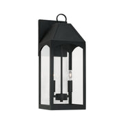 Capital Lighting 946321BK Burton Two Light Outdoor Wall Lantern, Black Main Image.jpg