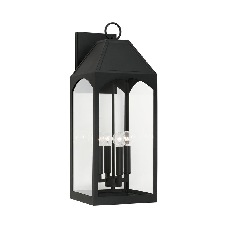 Capital Lighting 946341BK Burton Four Light Outdoor Wall Lantern, Black Main Image.jpg