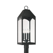 Capital Lighting 946343BK Burton Four Light Outdoor Post Lantern, Black Main Image.jpg