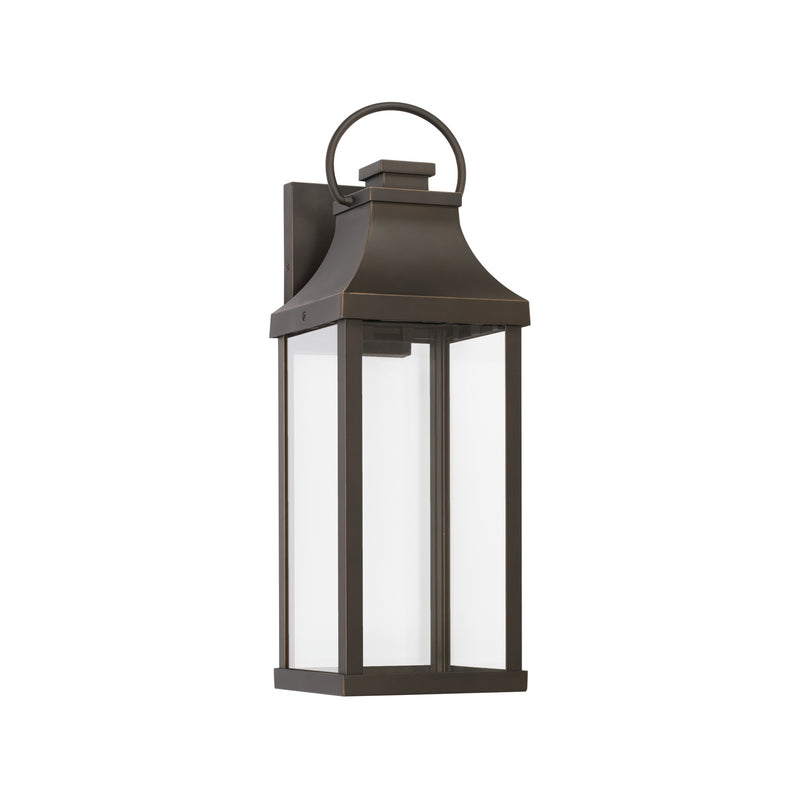 Capital Lighting 946421OZ-GL Bradford One Light Outdoor Wall Lantern, Oiled Bronze Main Image.jpg