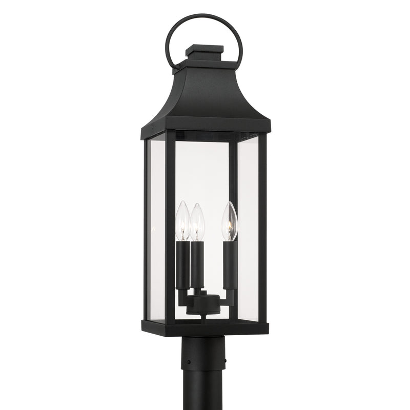 Capital Lighting 946432BK Bradford Three Light Outdoor Post Lantern, Black Main Image.jpg