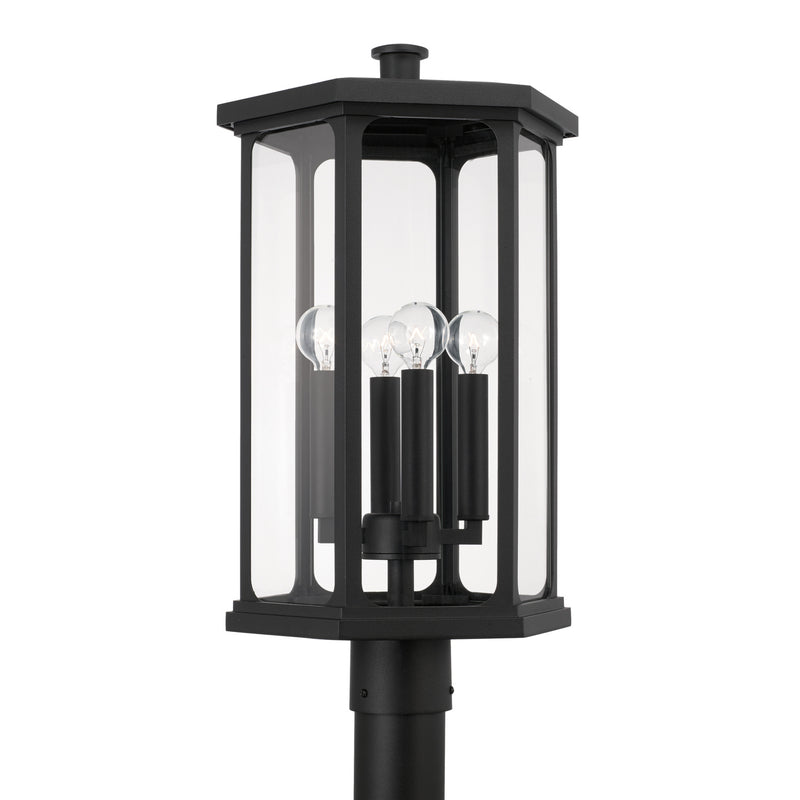 Capital Lighting 946643BK Walton Four Light Outdoor Post Lantern, Black Main Image.jpg