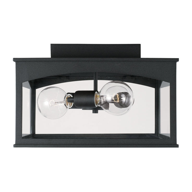 Capital Lighting 946731BK Burton Three Light Outdoor Flush Mount, Black Main Image.jpg