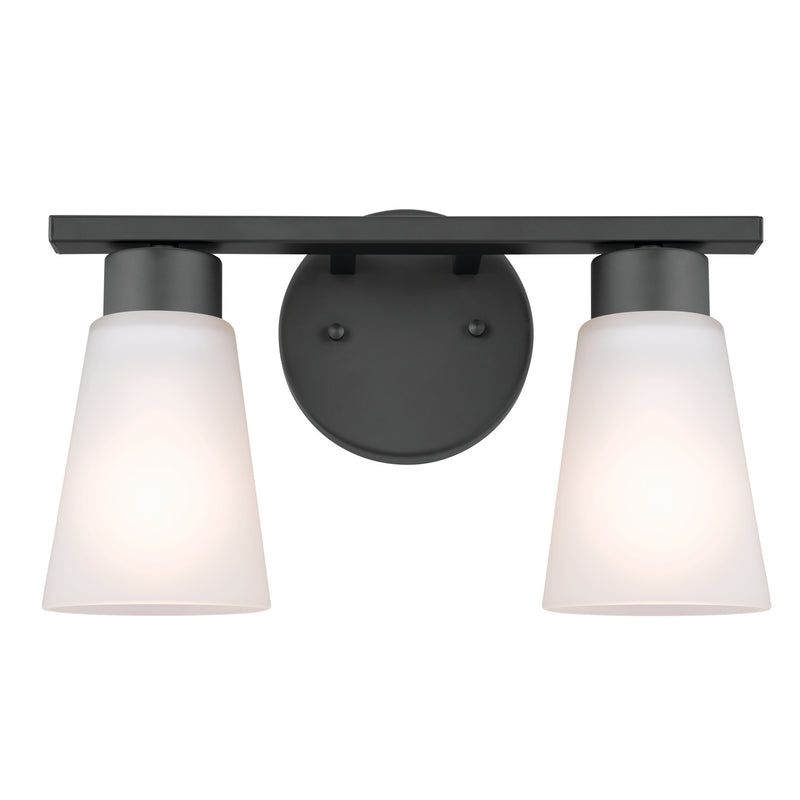 Kichler 55120BK Two Light Bath, Black (4)