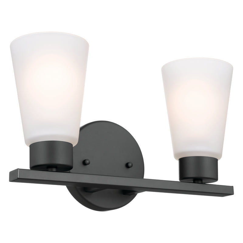 Kichler 55120BK Two Light Bath, Black (6)