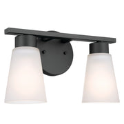 Kichler 55120BK Two Light Bath, Black
