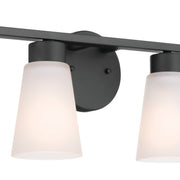 Kichler 55122BK Four Light Bath, Black (2)