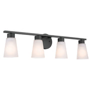 Kichler 55122BK Four Light Bath, Black (3)