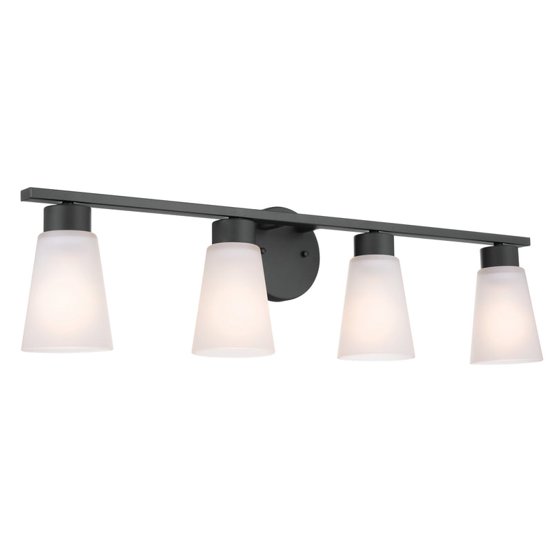 Kichler 55122BK Four Light Bath, Black (3)