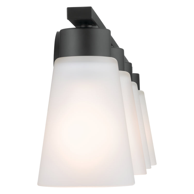 Kichler 55122BK Four Light Bath, Black (5)
