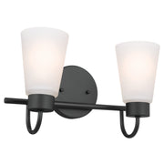 Kichler 55125BK Two Light Bath, Black (2)
