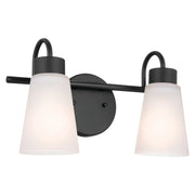 Kichler 55125BK Two Light Bath, Black