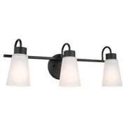 Kichler 55126BK Three Light Bath, Black (2)