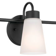 Kichler 55126BK Three Light Bath, Black (5)