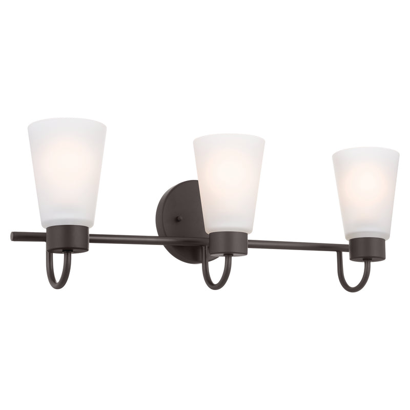 Kichler 55126OZ Three Light Bath, Olde Bronze (3)