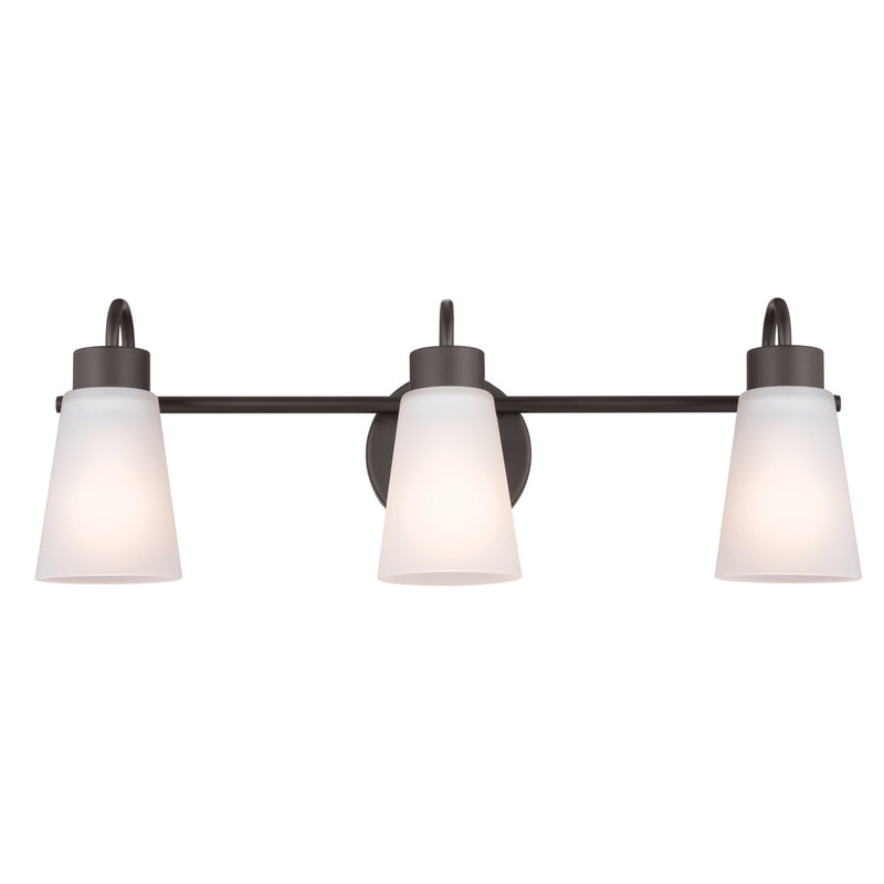 Kichler 55126OZ Three Light Bath, Olde Bronze
