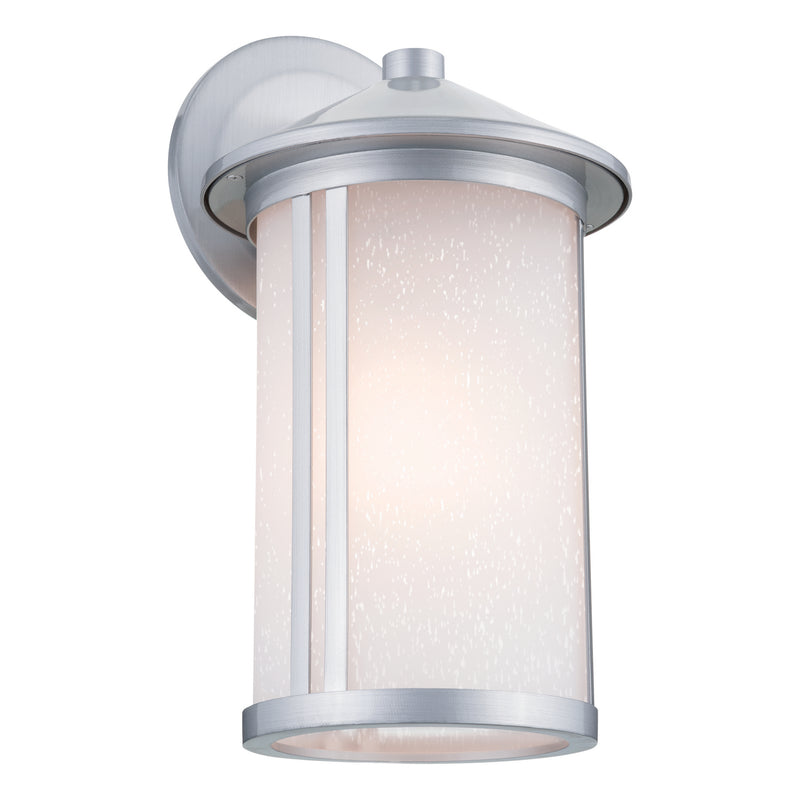 Kichler 59100BA One Light Outdoor Wall Mount, Brushed Aluminum