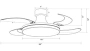 Beacon Fanaway 21066501 Orbit 36" Ceiling Fan, Matte Black Alternate Image 9.jpg