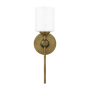 Quoizel ARI8605WS Aria One Light Wall Sconce, Weathered Brass Main Image.jpg