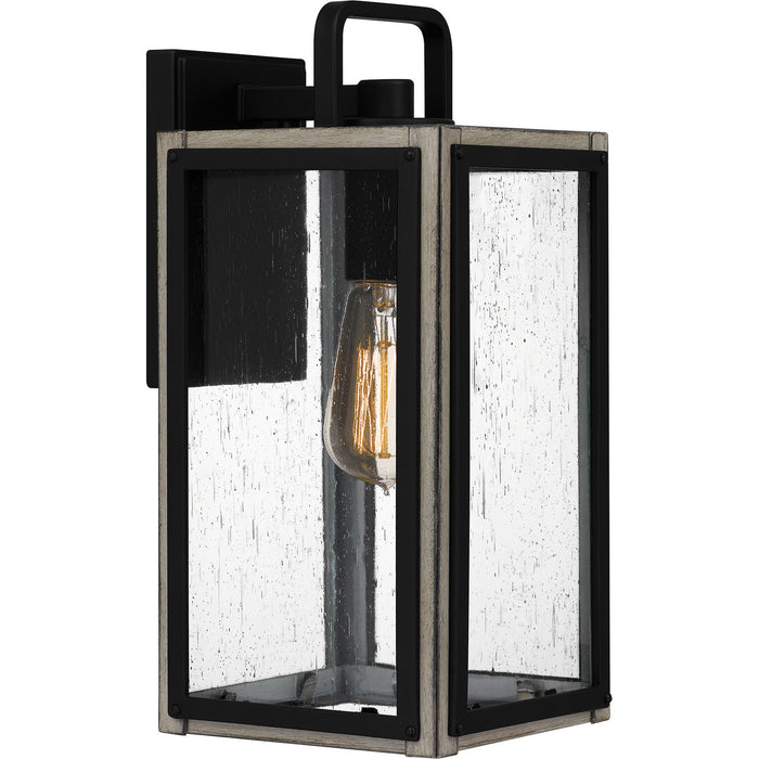 Quoizel BRAM8406MBK Bramshaw One Light Outdoor Wall Mount, Matte Black Main Image.jpg