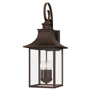 Quoizel CCR8412CU Chancellor Four Light Outdoor Wall Lantern, Copper Bronze Main Image.jpg